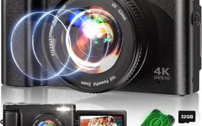 Test Appareil Photo 4K : zoom 16X et Écran Rabattable