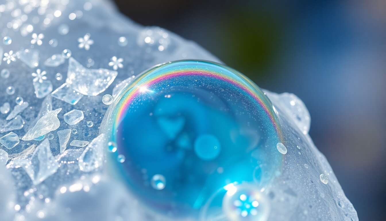 Techniques de prise de vue pour capturer la beauté glacée des bulles