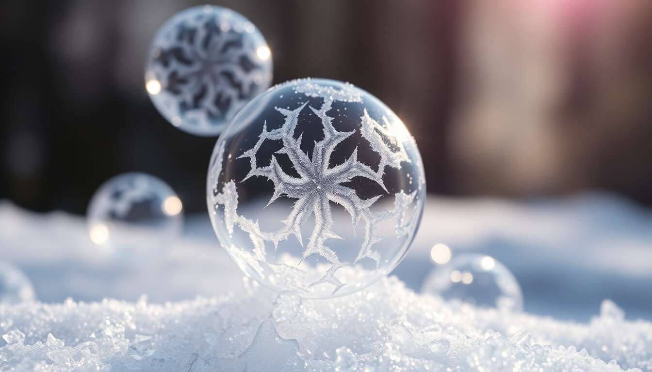 Astuces de post-traitement pour sublimer vos photos de bulles gelées