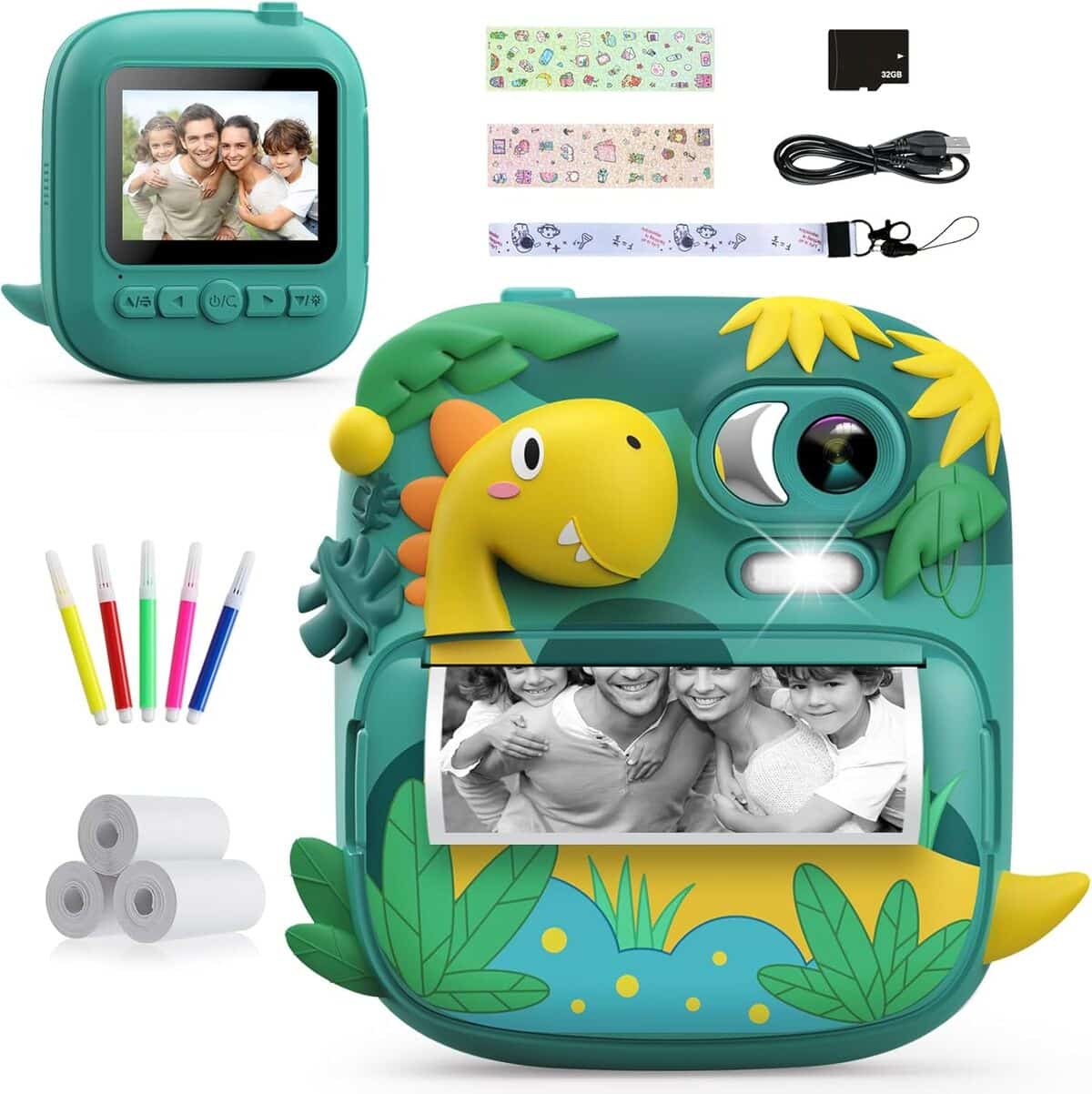 masterbee Appareil Photo Instantané Enfant, Cadeau Filles/Garçons