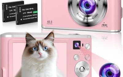 Test de l’appareil photo compact 4K autofocus : le modèle rose pour débutants