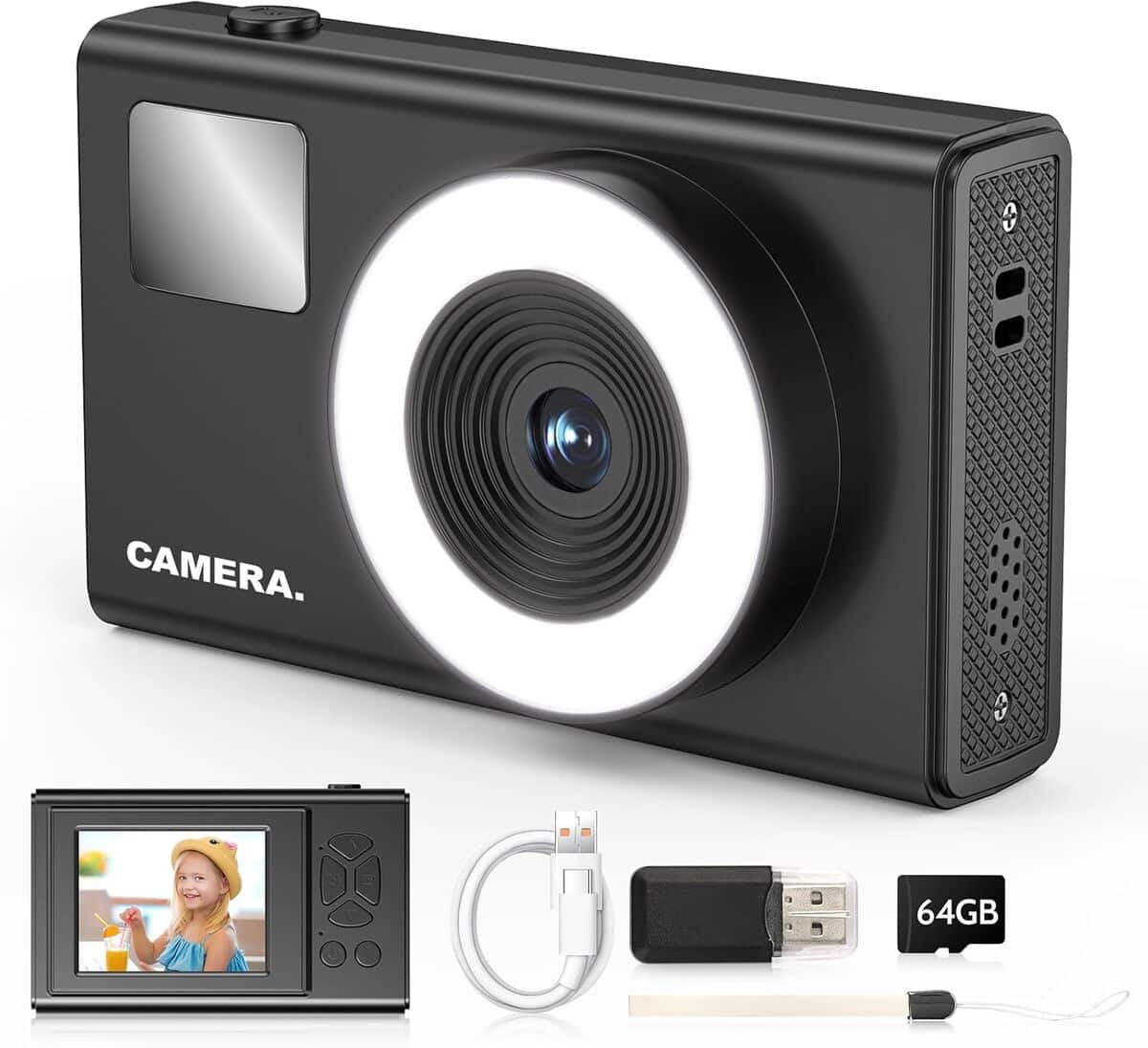 Appareil Photo Enfant Caméra Numérique HD Pour Enfants,Mini Caméra