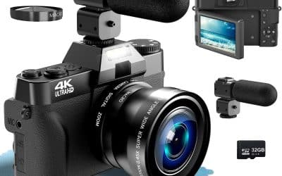 Test de l’appareil photo numérique 4K avec zoom 18X et écran rabattable à 180°