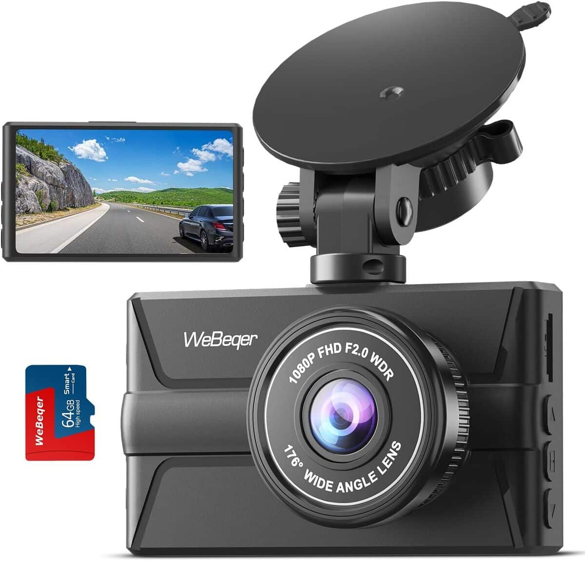 Test : caméra embarquée WeBeqer Dashcam 1080P FHD, efficacité et ...