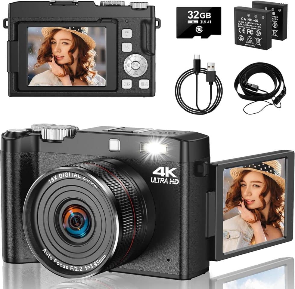Appareil photo pour enfants - Mini 2,0 pouces - Rechargeable USB - 15