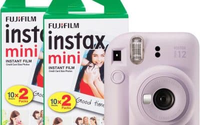 Test Fujifilm Instax Mini 12 avec pack de 40 pellicules lilas
