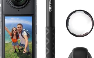 Test Insta360 X4 : pack protège-objectifs pour caméra 360° 8K étanche