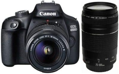 Test : appareil photo Canon EOS 4000D avec objectif EF-S 18-55mm