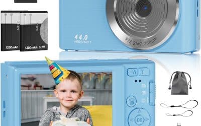 Test de l&rsquo;appareil photo 44MP FHD 4K pour enfants : zoom 16x et LED