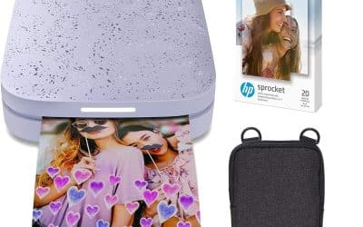 Test : imprimante photo portable HP Sprocket violet 2×3 pouces