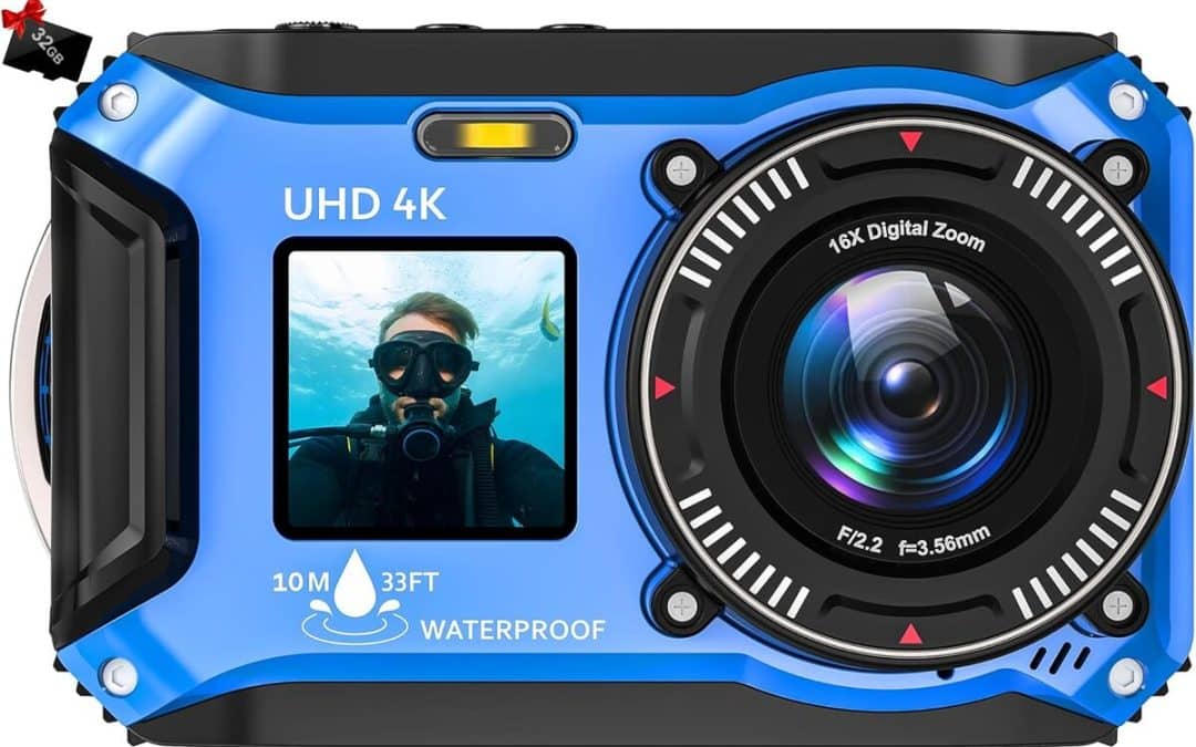 Test : appareil photo étanche 4K 64MP pour la plongée
