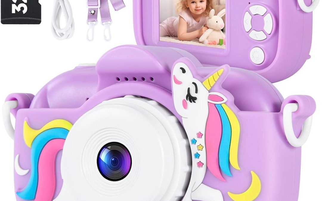 Test de l'appareil photo numérique 1080p pour enfants, avec carte SD 32 Go