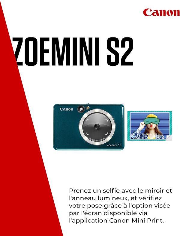 Canon Zoemini S2 Cámara Instantánea 8MP Bluetooth Azul Turquesa