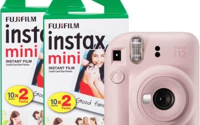 Test de l’appareil photo Fujifilm Instax Mini 12 et son pack 40 films rose fleur
