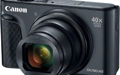 Test du Canon Powershot SX740 HS : appareil photo numérique en noir
