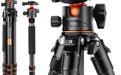 Test du trépied K&F Concept carbone A255C2+BH-35L : légèreté et performance compactes