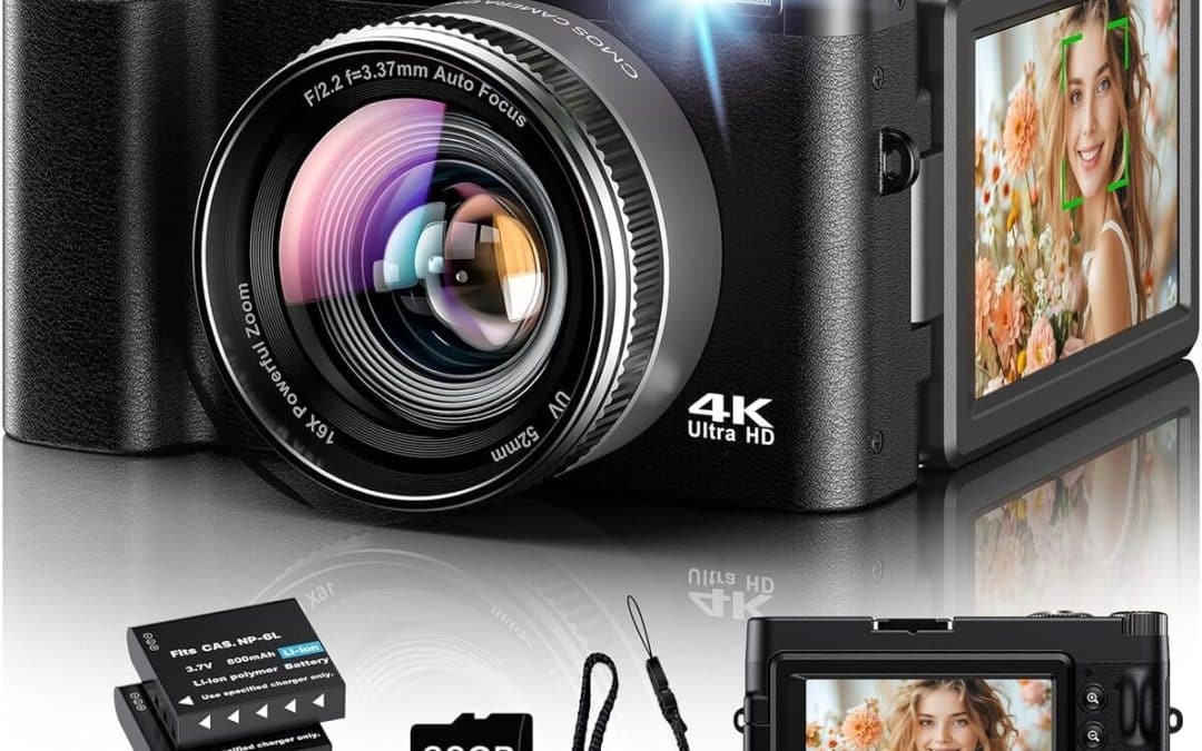 Test : appareil photo numérique 4K 48MP pour vlogging et débutants