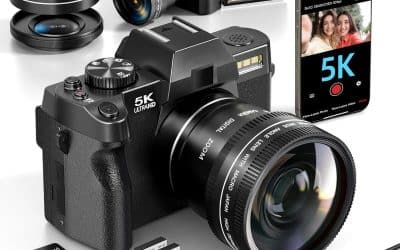 Test : appareil photo numérique 5K, caméra de vlogging 48MP avec WiFi et application