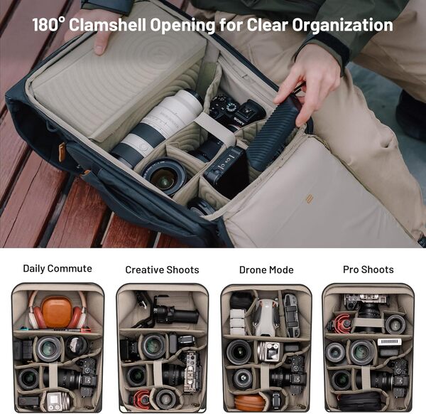 PGYTECH OneGo 2 Sac à dos pour appareil photo