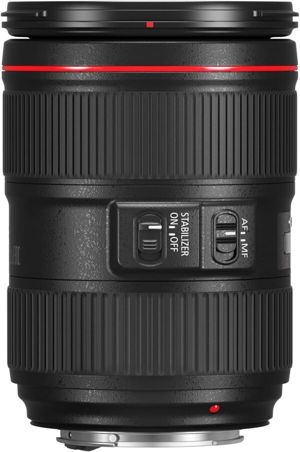Canon Objectif EF 24-105mm f/4 L IS II USM pour Réflex Canon en monture EF, stabilisé, Noir