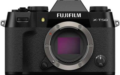 Test du Fujifilm X-T50 nu noir : performance et élégance
