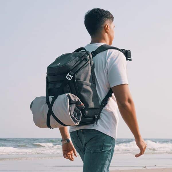 K&F CONCEPT Sac à Dos pour Appareil Photo Professionnel, Sac de Photo 25 Litres avec Housse de Pluie Peut Contenir 2 Appareils Photo comme Canon Nikon Sony Olympus et 15.6
