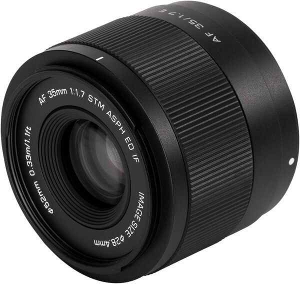 VILTROX 35mm F1.7 Objectif pour Appareil Photo APS-C Auto Focus Objectif léger (for Sony E)