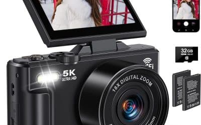 Test de la caméra vlogging 5K 75MP : performance UHD et écran pivotant