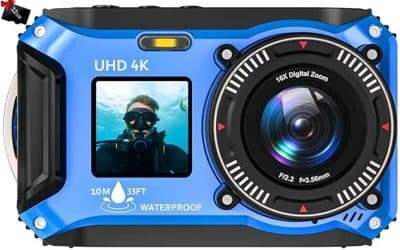 Test : appareil photo numérique sous-marin 4K 56 MP étanche à 10 m