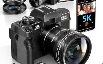 Test de l&rsquo;appareil photo numérique 5K : le choix parfait pour le vlogging et la photographie