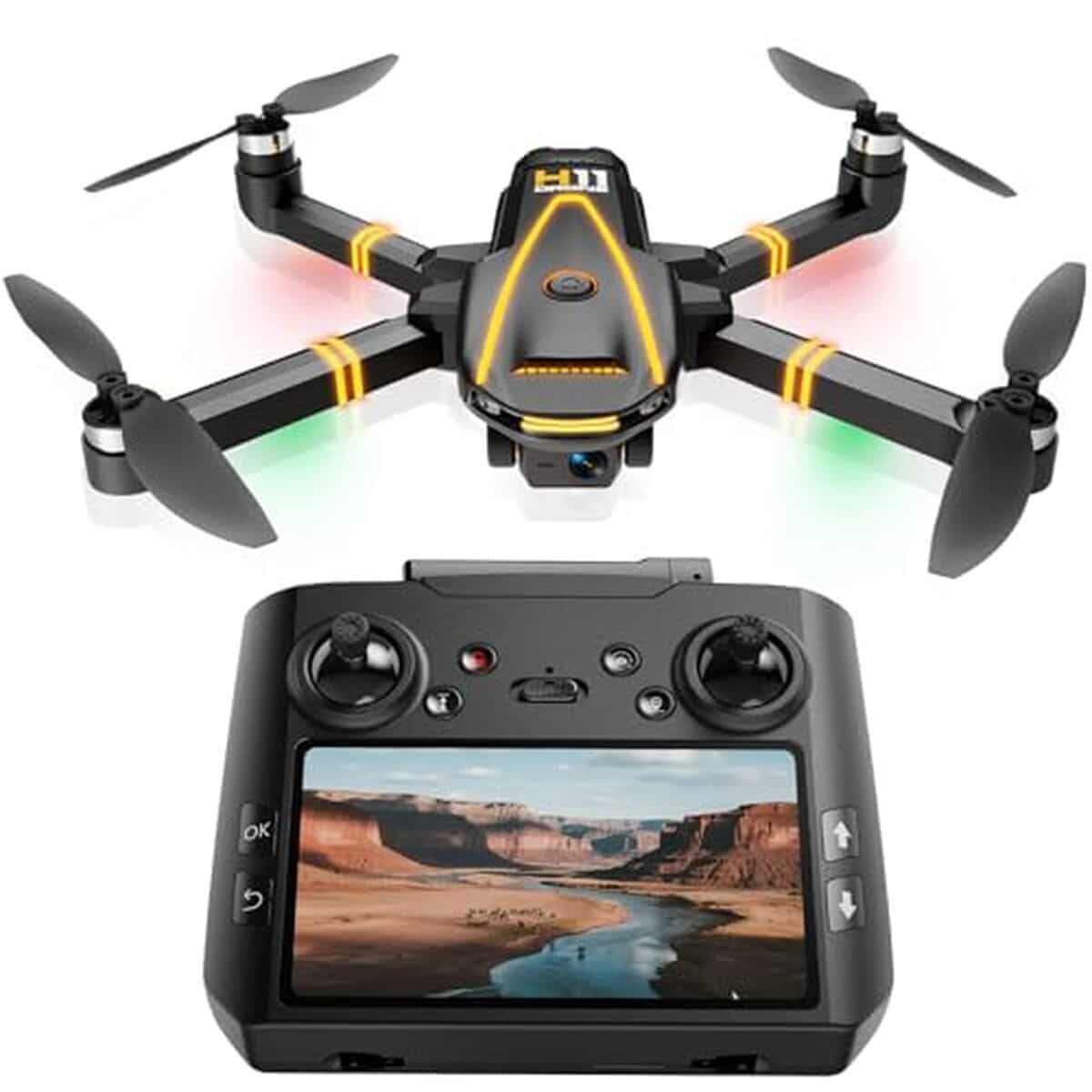 Test du drone H11 : caméra 4K et radiocommande avec écran