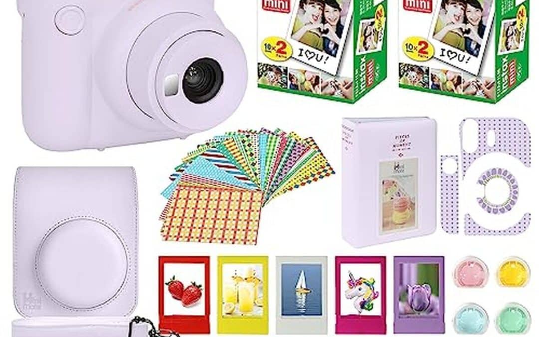 Test : fujifilm Instax Mini 12 appareil photo instantané lilas violet et accessoires