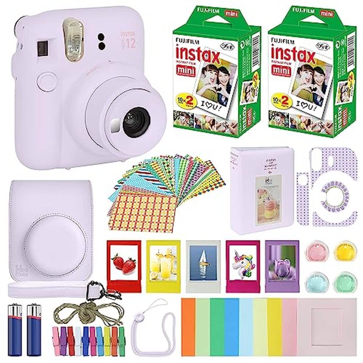 Test : fujifilm Instax Mini 12 appareil photo instantané lilas violet et accessoires