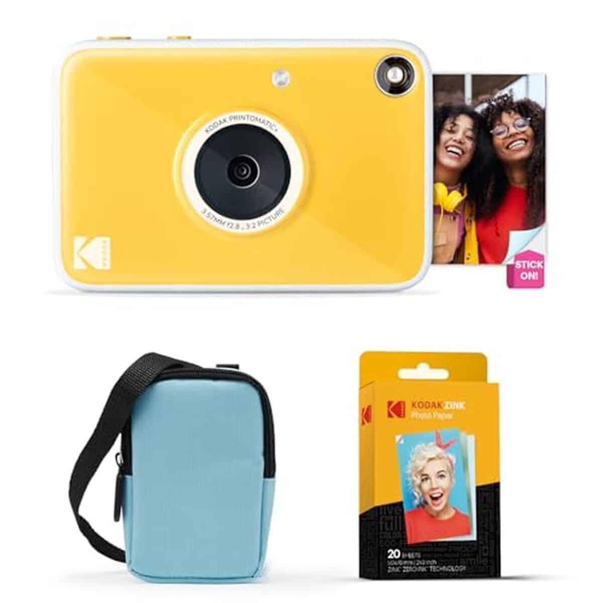 Test : kodak Printomatic+ appareil photo instantané 10MP - bleu avec LED RVB et papier Zink