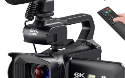 Test : caméscope 6K 64MP avec écran tactile et zoom numérique
