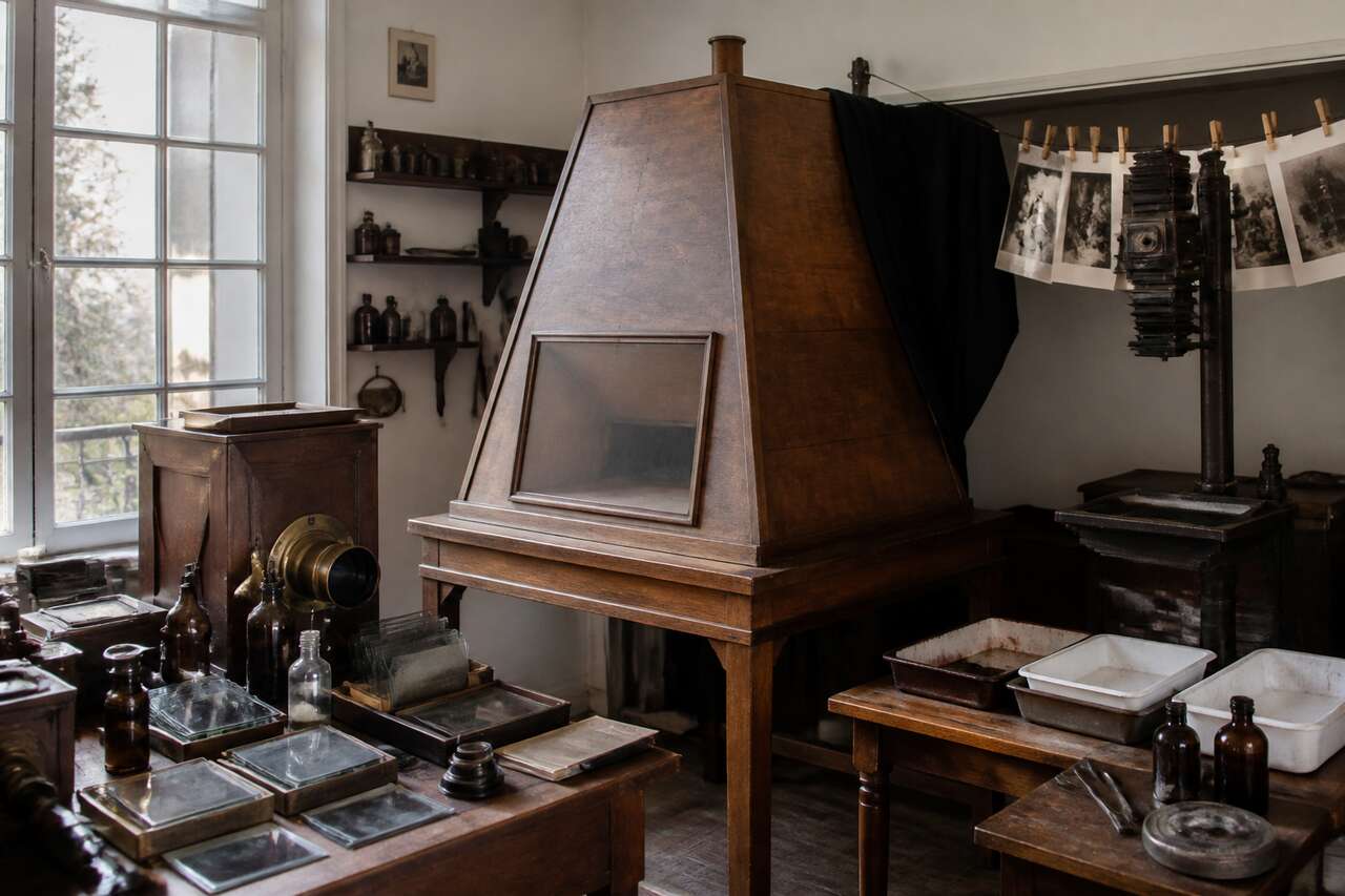 Aux origines : de la chambre noire aux premi&egrave;res images fix&eacute;es