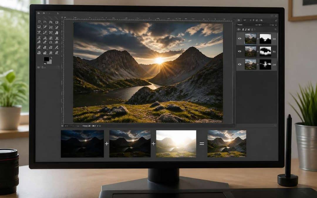 Bracketing et masques avec GIMP : fusionner vos expositions