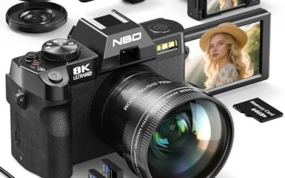 Test : appareil photo numérique NBD 8K 64MP, zoom 16x et wifi