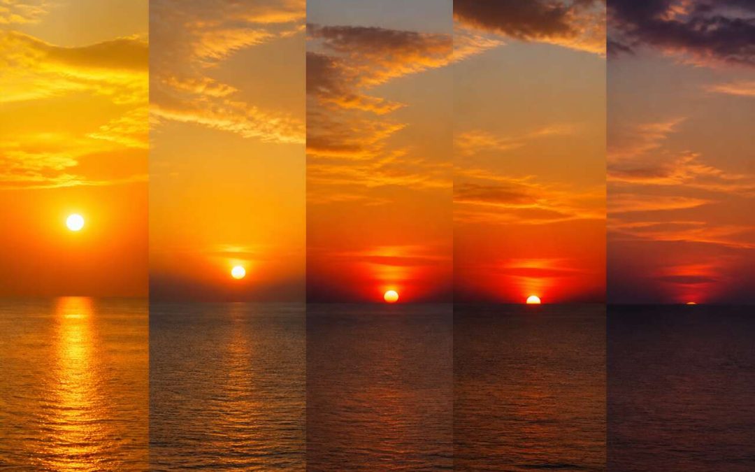 Les phases du coucher de soleil en photographie