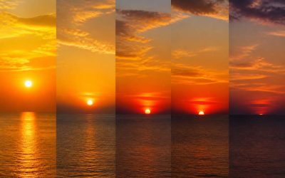 Les phases du coucher de soleil en photographie