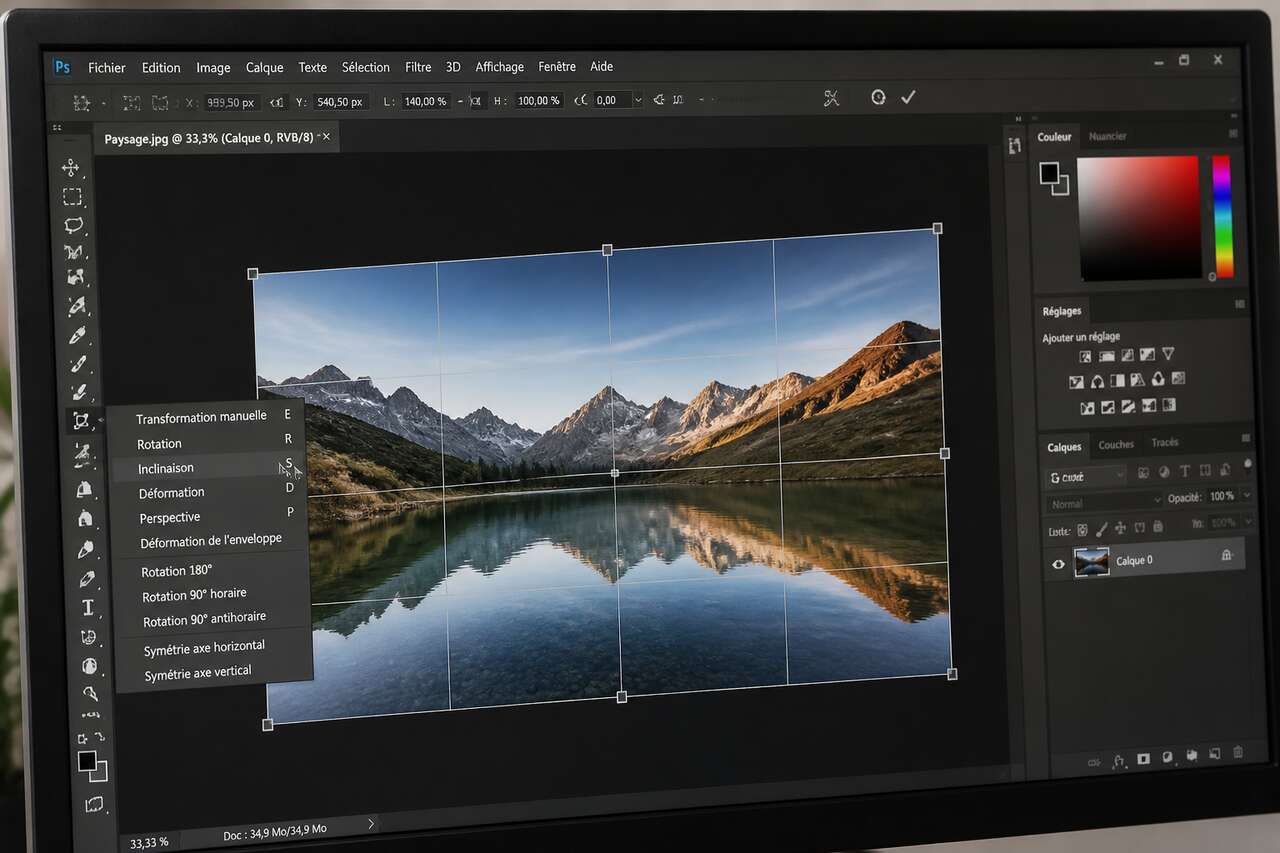 Comment étirer une image avec Photoshop
