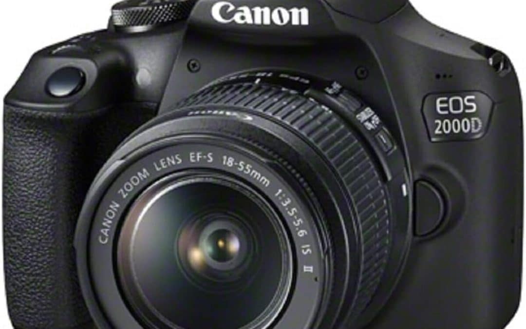 Test : appareil photo Canon EOS 2000d avec objectif EF-S et double batterie