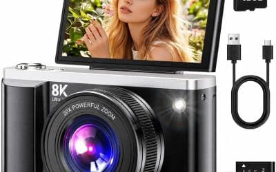 Test de l’appareil photo numérique 8K 96MP avec zoom 20X et écran rabattable